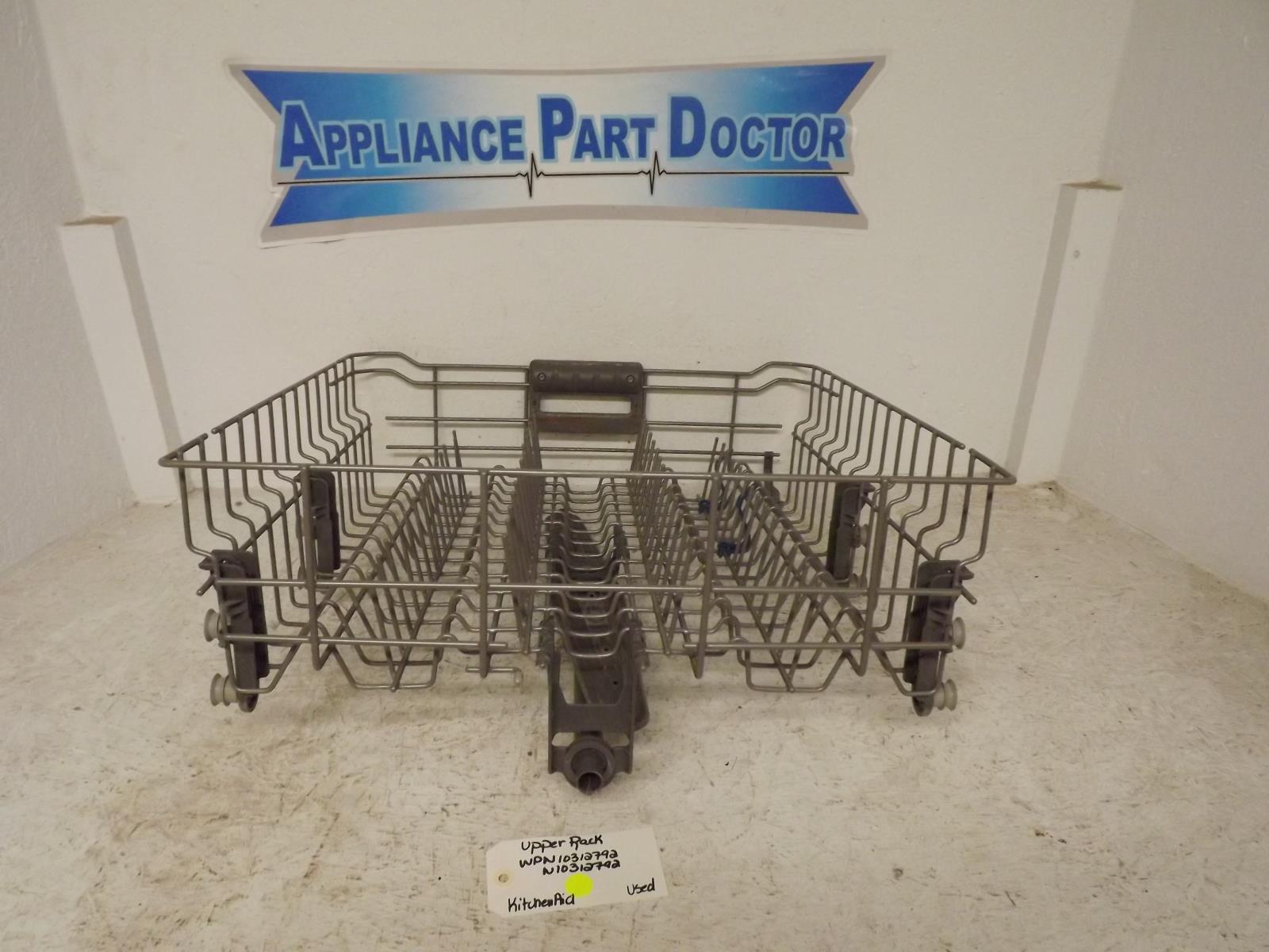 KitchenAid Dishwasher WPW10312792 W10312792 Upper Rack Used KitchenAid Dishwasher WPW10312792 W10312792 Upper Rack Used